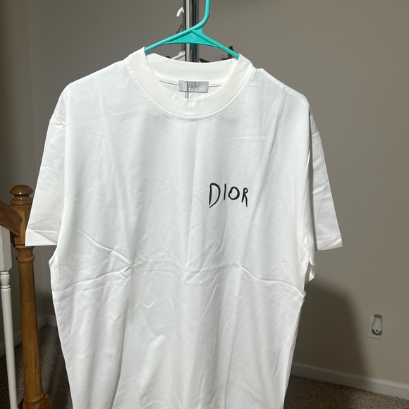 Dior Men's White Short Sleeve Tee - Picture 1 of 5